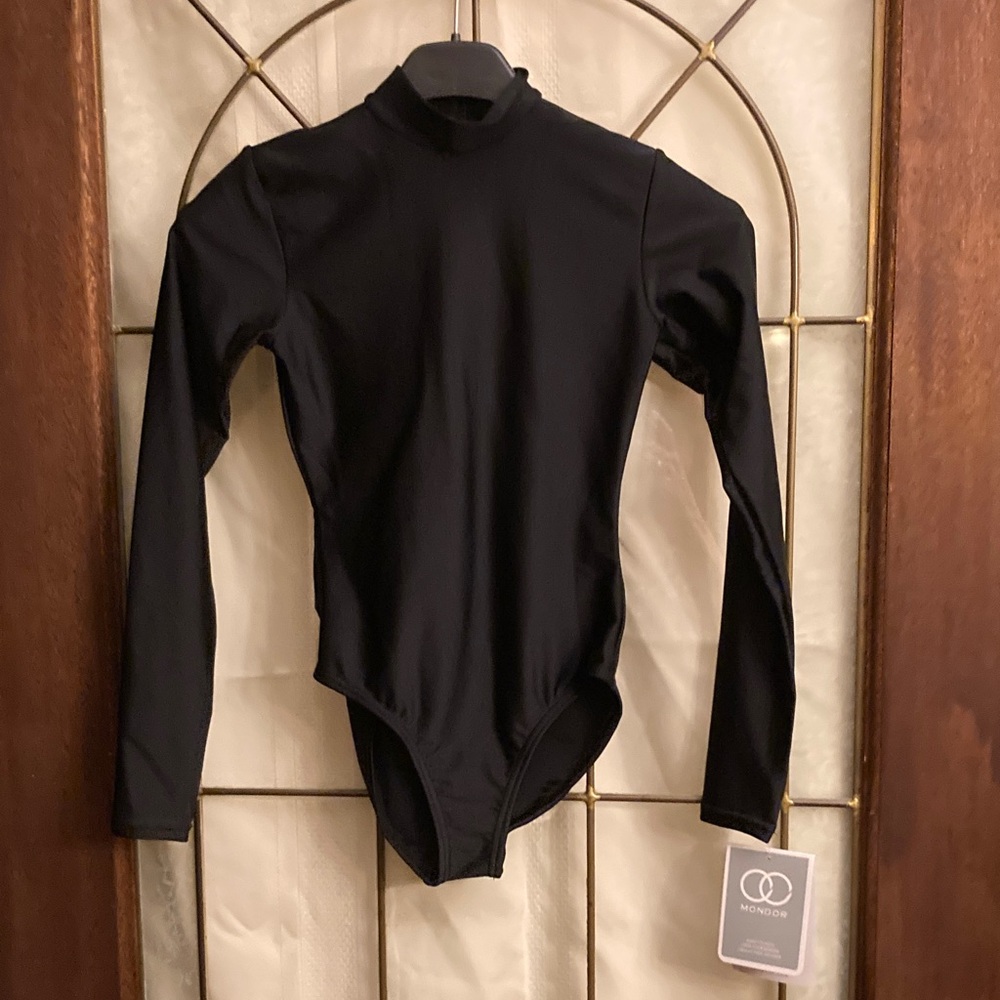 Black Long Sleeve Kids Bodysuit